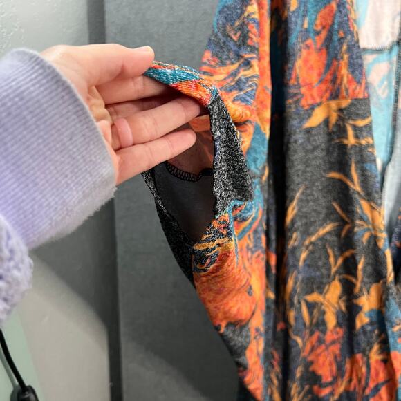 Attitudes by Renee Global Illusions Casknit Cocoon Cardigan Jungle Orchid Size1X - Picture 8 of 14